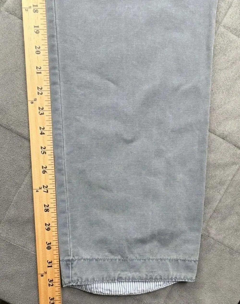 Berwich Faded Blue Cotton Tapered Casual Trousers